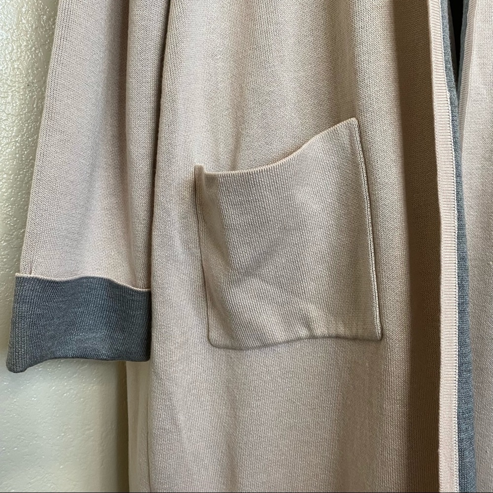 Calvin Klein Open Front Dster Cardigan in Pink and Gray Plus Size 2X NWT - Picture 6 of 10